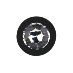 n12812 toosh black silicone butt plug medium jewel
