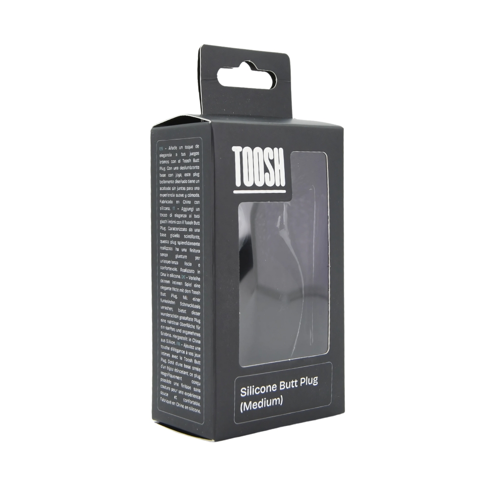 n12812 toosh black silicone butt plug medium pkg 1 n12812 toosh black silicone butt plug medium pkg 1