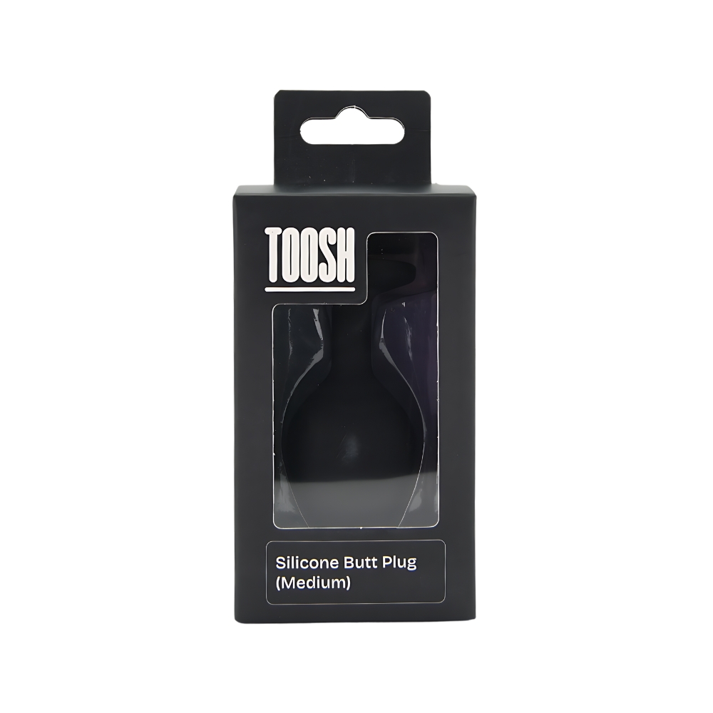 n12812 toosh black silicone butt plug medium pkg n12812 toosh black silicone butt plug medium pkg
