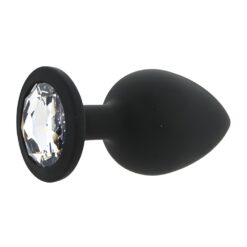 n12813 toosh black silicone butt plug large 2