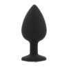 n12813 toosh black silicone butt plug large