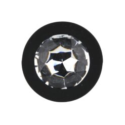 n12813 toosh black silicone butt plug large jewel