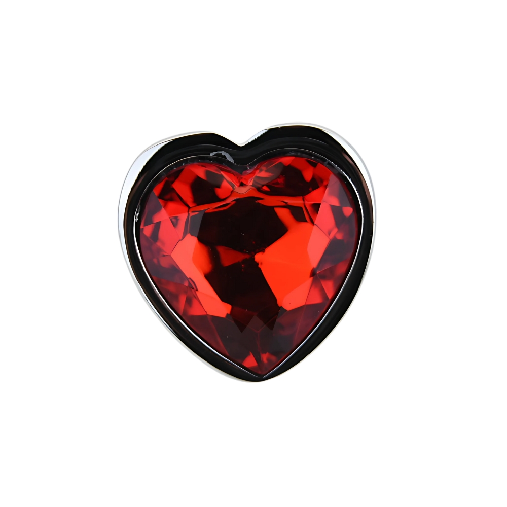 n12832 toosh heart shaped silver with red stone small jewel n12832 toosh heart shaped silver with red stone small jewel