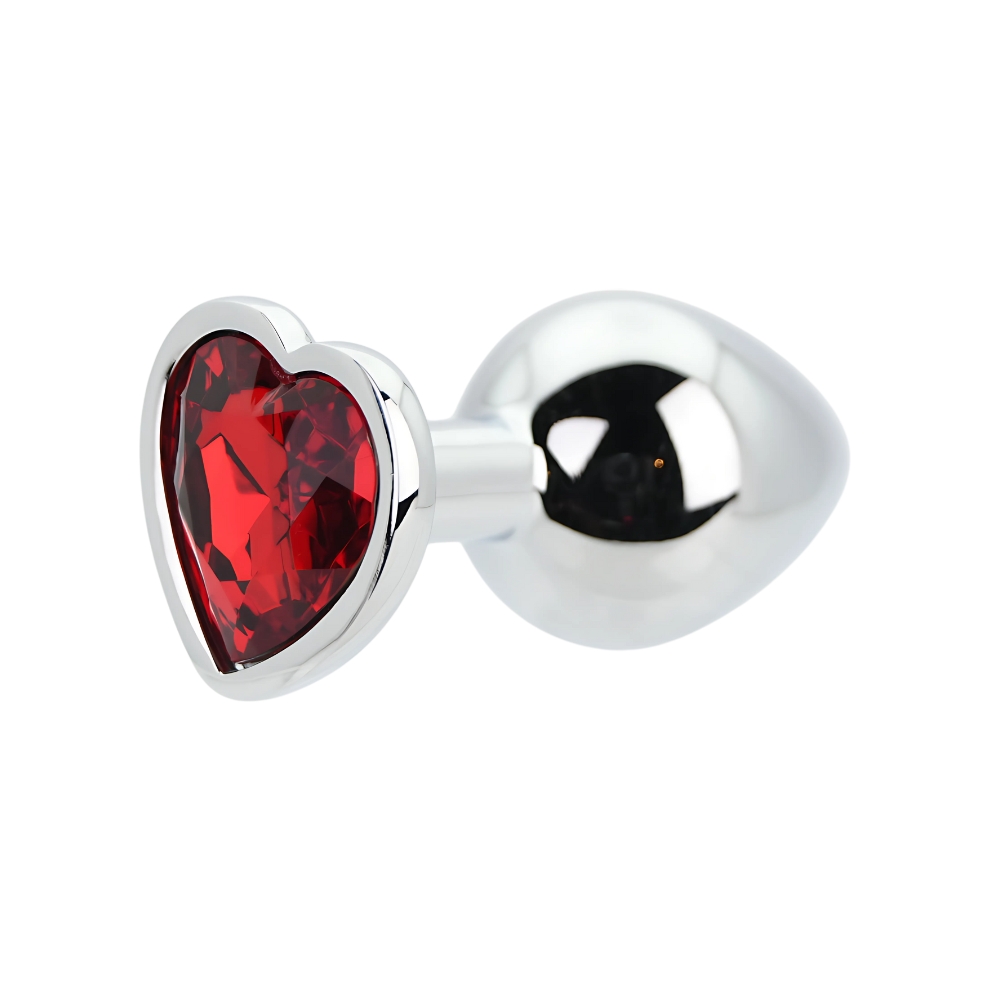 n12833 toosh heart shaped silver with red stone medium 2 n12833 toosh heart shaped silver with red stone medium 2