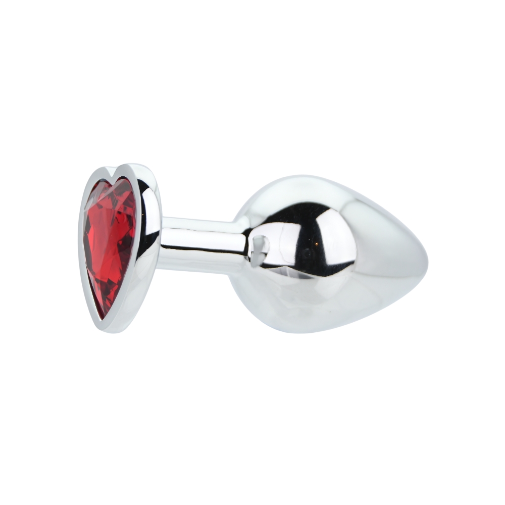 n12833 toosh heart shaped silver with red stone medium 3 n12833 toosh heart shaped silver with red stone medium 3