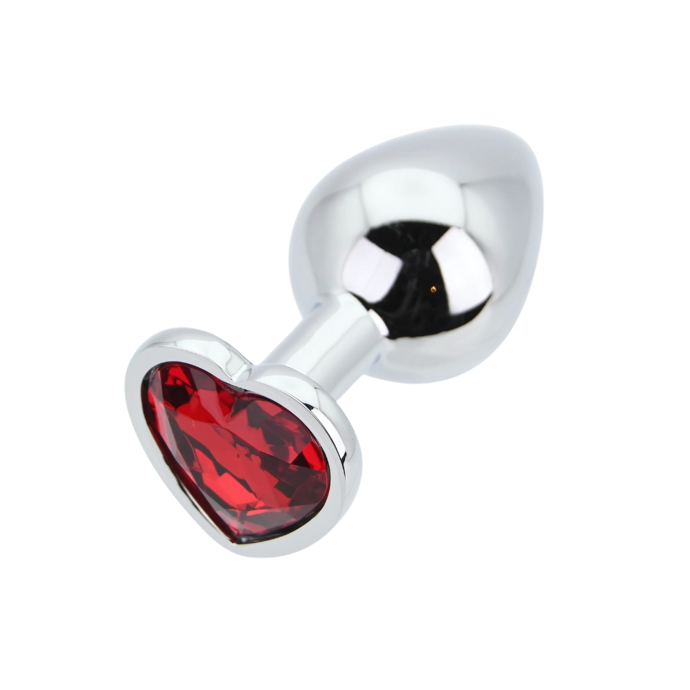 n12833 toosh heart shaped silver with red stone medium 6 n12833 toosh heart shaped silver with red stone medium 6
