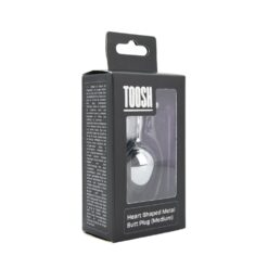n12833 toosh heart shaped silver with red stone medium pkg 1
