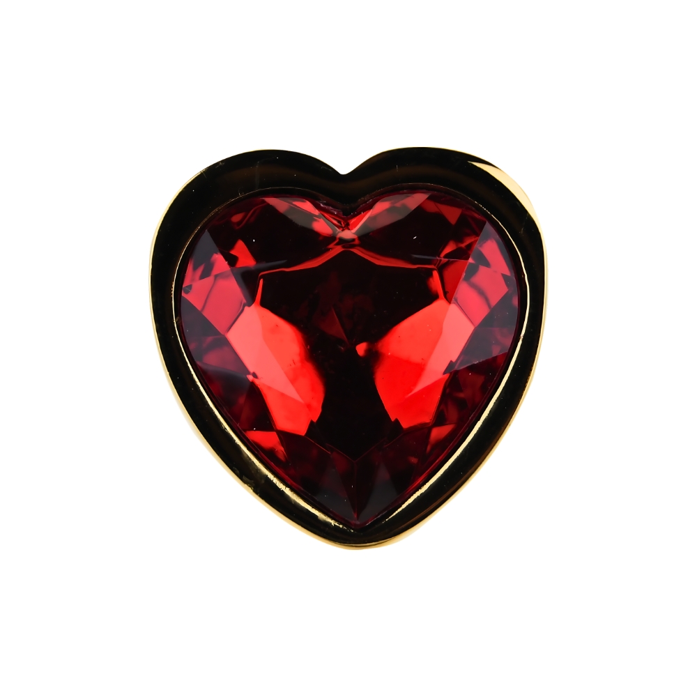 n12835 toosh heart shaped gold with red stone small jewel n12835 toosh heart shaped gold with red stone small jewel