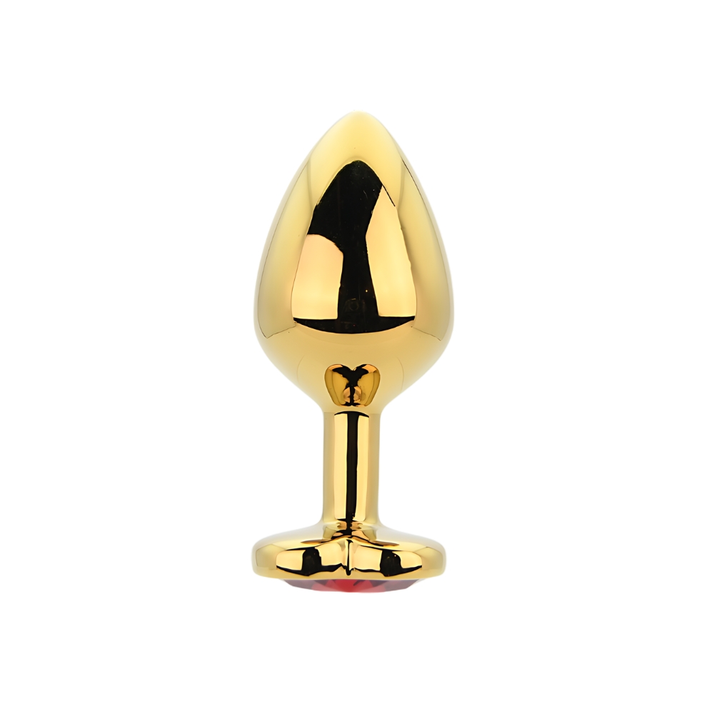 n12836 toosh heart shaped gold with red stone medium n12836 toosh heart shaped gold with red stone medium