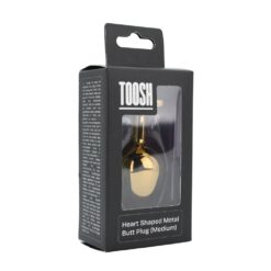 n12836 toosh heart shaped gold with red stone medium pkg 1