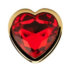 ns7167 precious metals heart shaped anal plug gold 5 1