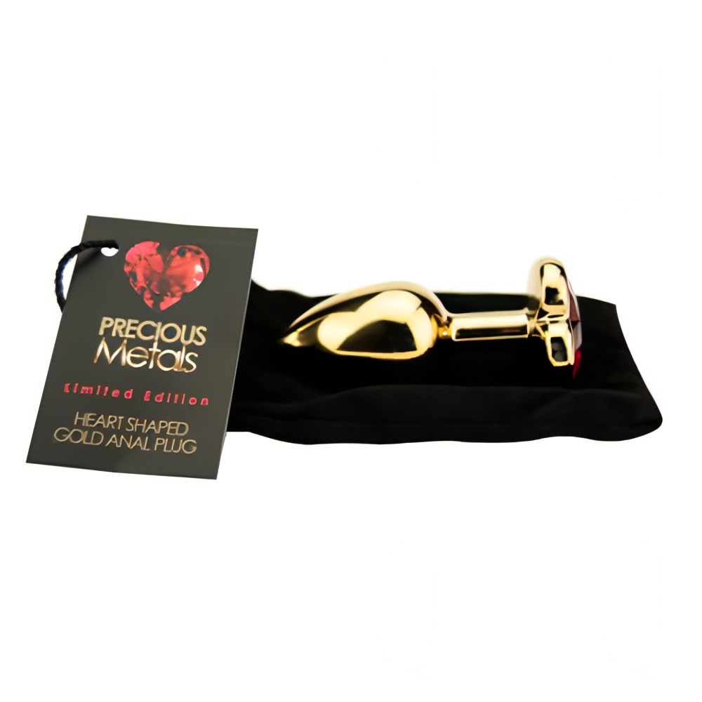 ns7167 precious metals heart shaped anal plug gold 6 1 ns7167 precious metals heart shaped anal plug gold 6 1