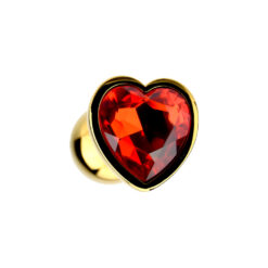 ns7167 precious metals limited edition heart shaped anal plugs gold shape 1