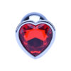 ns7168 precious metals limited edition heart shaped anal plugs silver 1