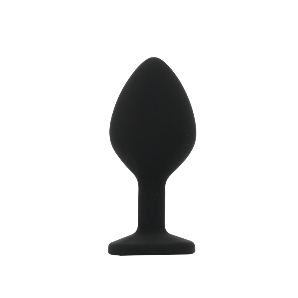 toosh silicone butt plug black set of 3 clear stone medium toosh silicone butt plug black set of 3 clear stone medium