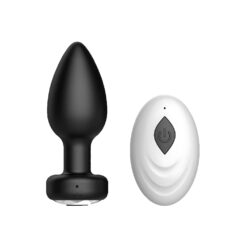 n12941 toosh remote controlled silicone vibrating butt plug 1