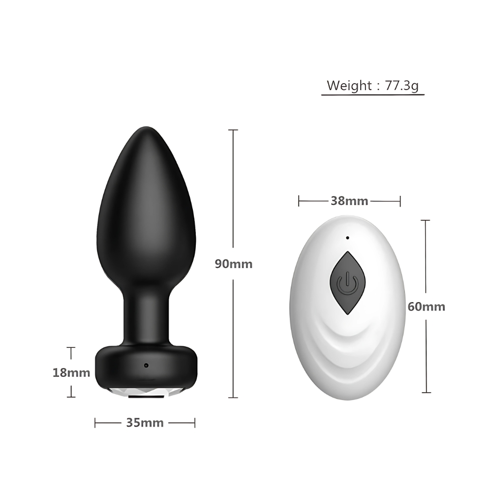 n12941 toosh remote controlled silicone vibrating butt plug 4 n12941 toosh remote controlled silicone vibrating butt plug 4