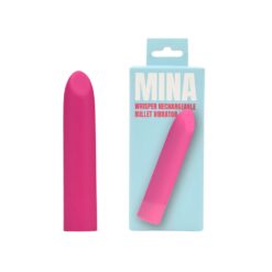 n12942 mina whisper rechargeable bullet vibrator pkg duo