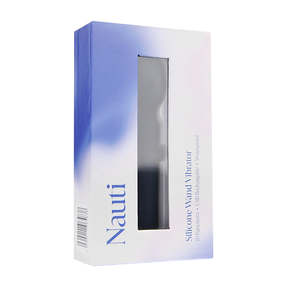n12256 nauti silicone wand vibrator pkg 1 n12256 nauti silicone wand vibrator pkg 1
