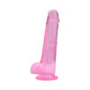 n12309 loving joy 8 inch dildo with balls pink