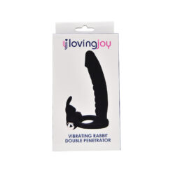 n12314 loving joy double fun vibrating rabbit double penetration strap on pkg