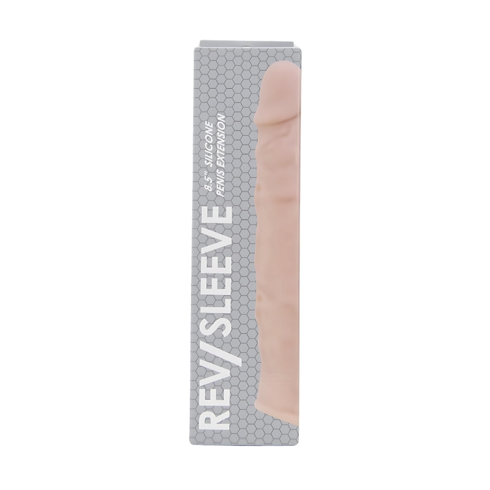 n12369 rev sleeves 8 5 inch realistic silicone penis extension sleeve pkg hr n12369 rev sleeves 8 5 inch realistic silicone penis extension sleeve pkg hr