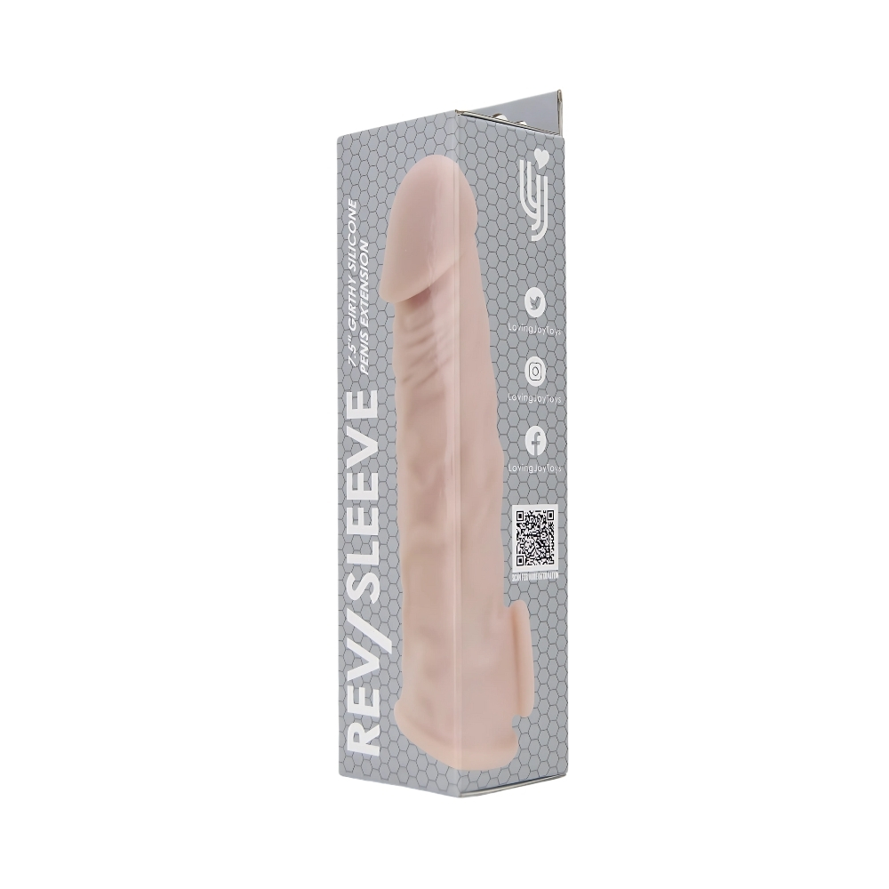 n12371 rev sleeves 7 5 inch girthy realistic silicone penis extension sleeve pkg 2 n12371 rev sleeves 7 5 inch girthy realistic silicone penis extension sleeve pkg 2