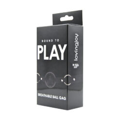 n12447 bound to play breathable ball gag black pkg 2