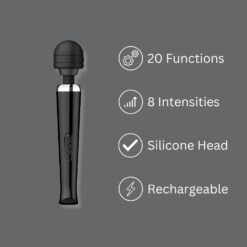 n12458 loving joy rechargeable magic wand vibrator black faq 1