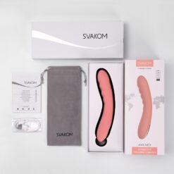 n12546 svakom ava neo interactive thrusting vibrator pink 9