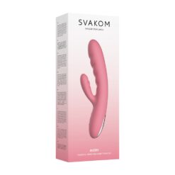 n12547 svakom avery thrusting vibrator wclitoral stimulator pink 13