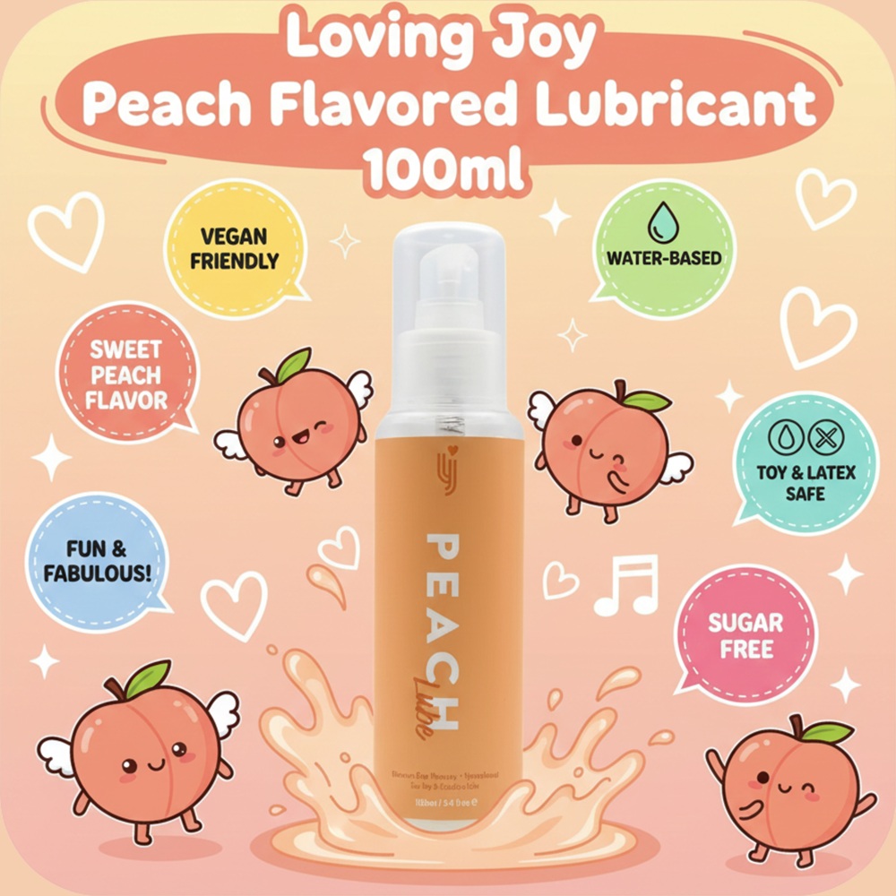 n12733 loving joy peach flavoured lubricant 100ml 7 n12733 loving joy peach flavoured lubricant 100ml 7