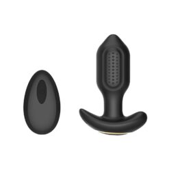 n12803 toosh remote controlled silcione vibrating butt plug 1