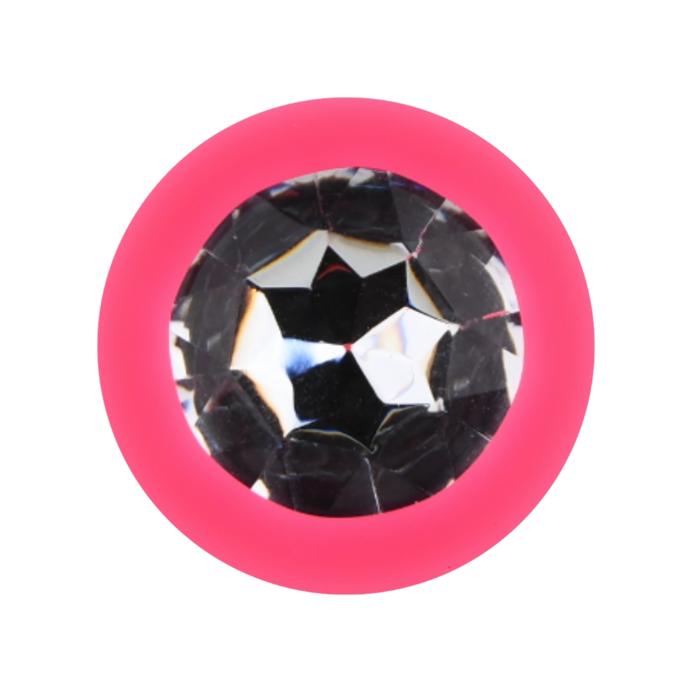 n12807 toosh pink silicone butt plug large jewel n12807 toosh pink silicone butt plug large jewel