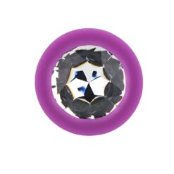 n12809 toosh purple silicone butt plug medium jewel