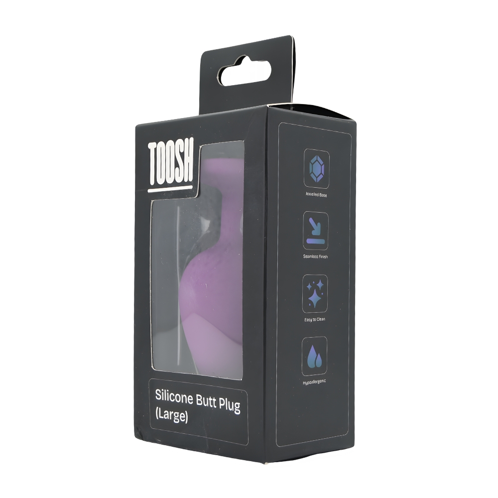 n12810 toosh purple silicone butt plug large pkg 2 n12810 toosh purple silicone butt plug large pkg 2