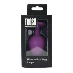 n12810 toosh purple silicone butt plug large pkg