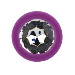 n12810 toosh purple silicone butt plug large stone