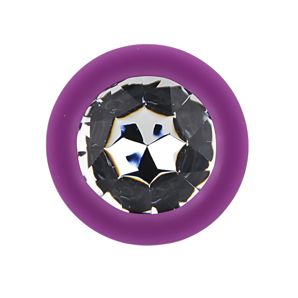 n12810 toosh purple silicone butt plug large stone n12810 toosh purple silicone butt plug large stone