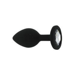 n12811 toosh black silicone butt plug small 2