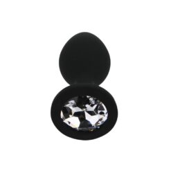 n12811 toosh black silicone butt plug small 4