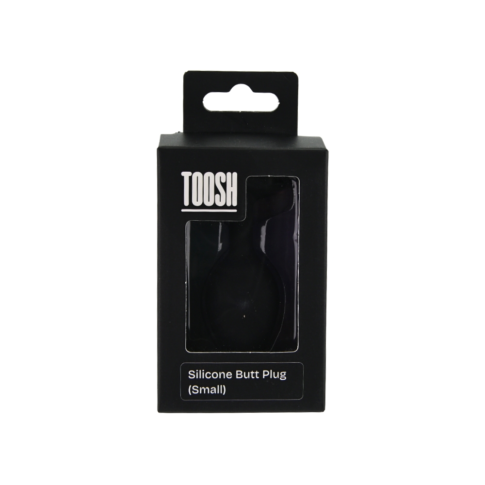 n12811 toosh black silicone butt plug small pkg n12811 toosh black silicone butt plug small pkg