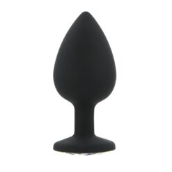 n12813 toosh black silicone butt plug large