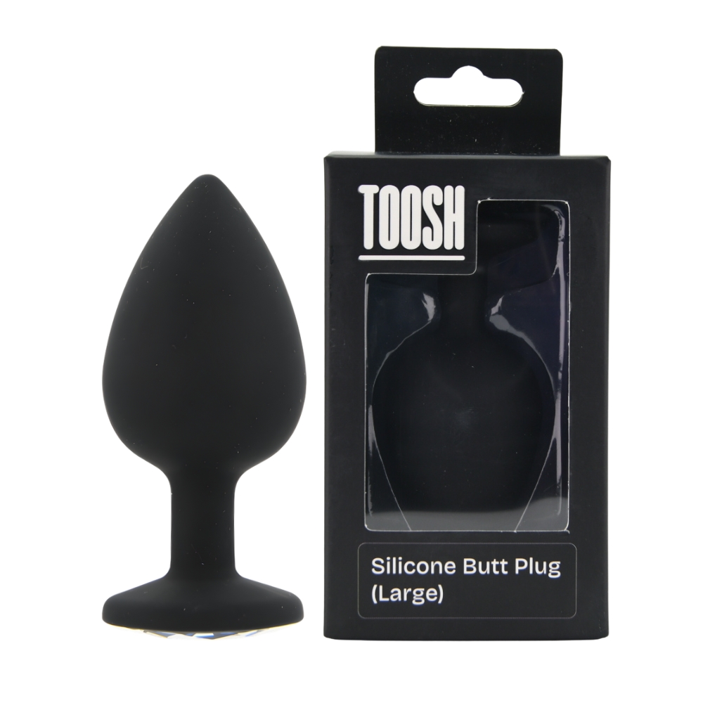 n12813 toosh black silicone butt plug large pkg duo n12813 toosh black silicone butt plug large pkg duo