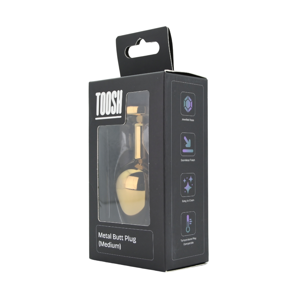 n12824 toosh gold metal butt plug medium red stone pkg 2 n12824 toosh gold metal butt plug medium red stone pkg 2