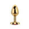 n12835 toosh heart shaped gold with red stone small