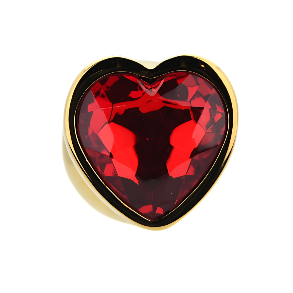 n12836 toosh heart shaped gold with red stone medium jewel n12836 toosh heart shaped gold with red stone medium jewel