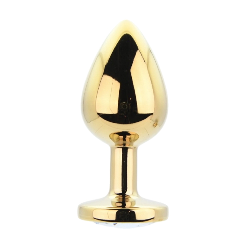 n12839 toosh metal butt plug gold set of 3 clear stone lrg n12839 toosh metal butt plug gold set of 3 clear stone lrg