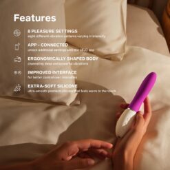 n12894 lelo liv3 app controlled gspot vibrator deep rose 5