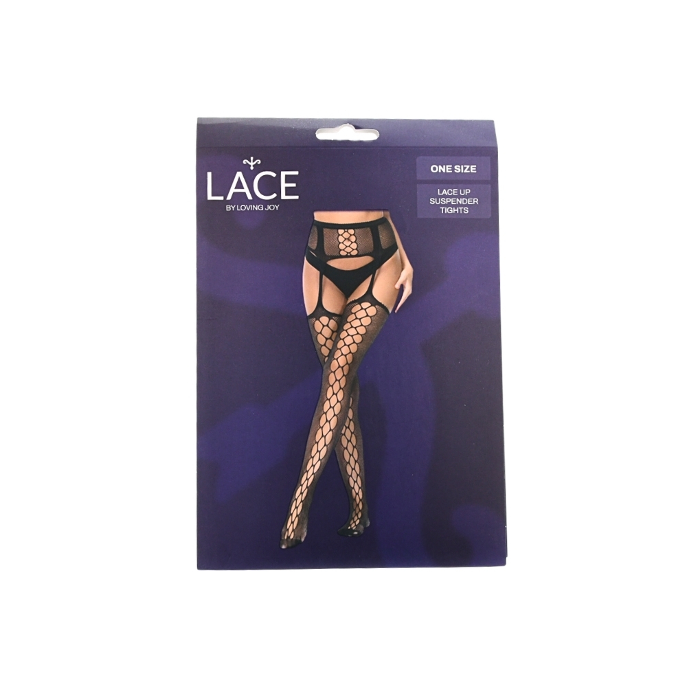 n12910 lace by lj lace up suspender tights pkg n12910 lace by lj lace up suspender tights pkg